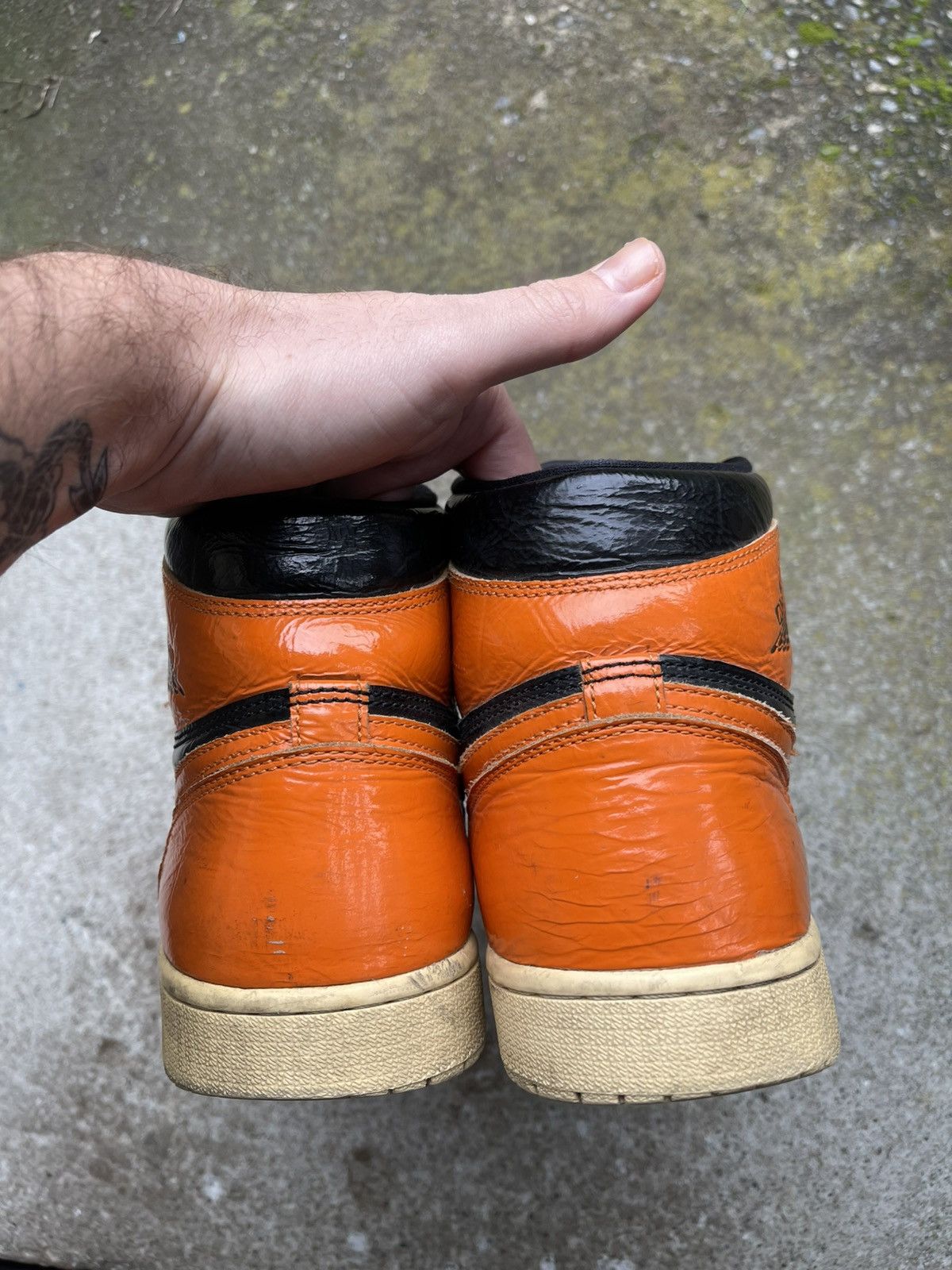 Jordan Brand Jordan 1 retro high shattered backboard 3.0 crinkled patent Size US 9.5 / EU 42-43 - 4 Thumbnail
