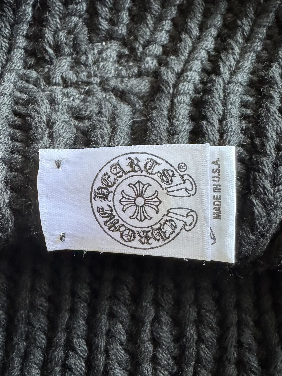 Chrome Hearts CHROME HEARTS black cashmere scarf Size ONE SIZE - 5 Thumbnail