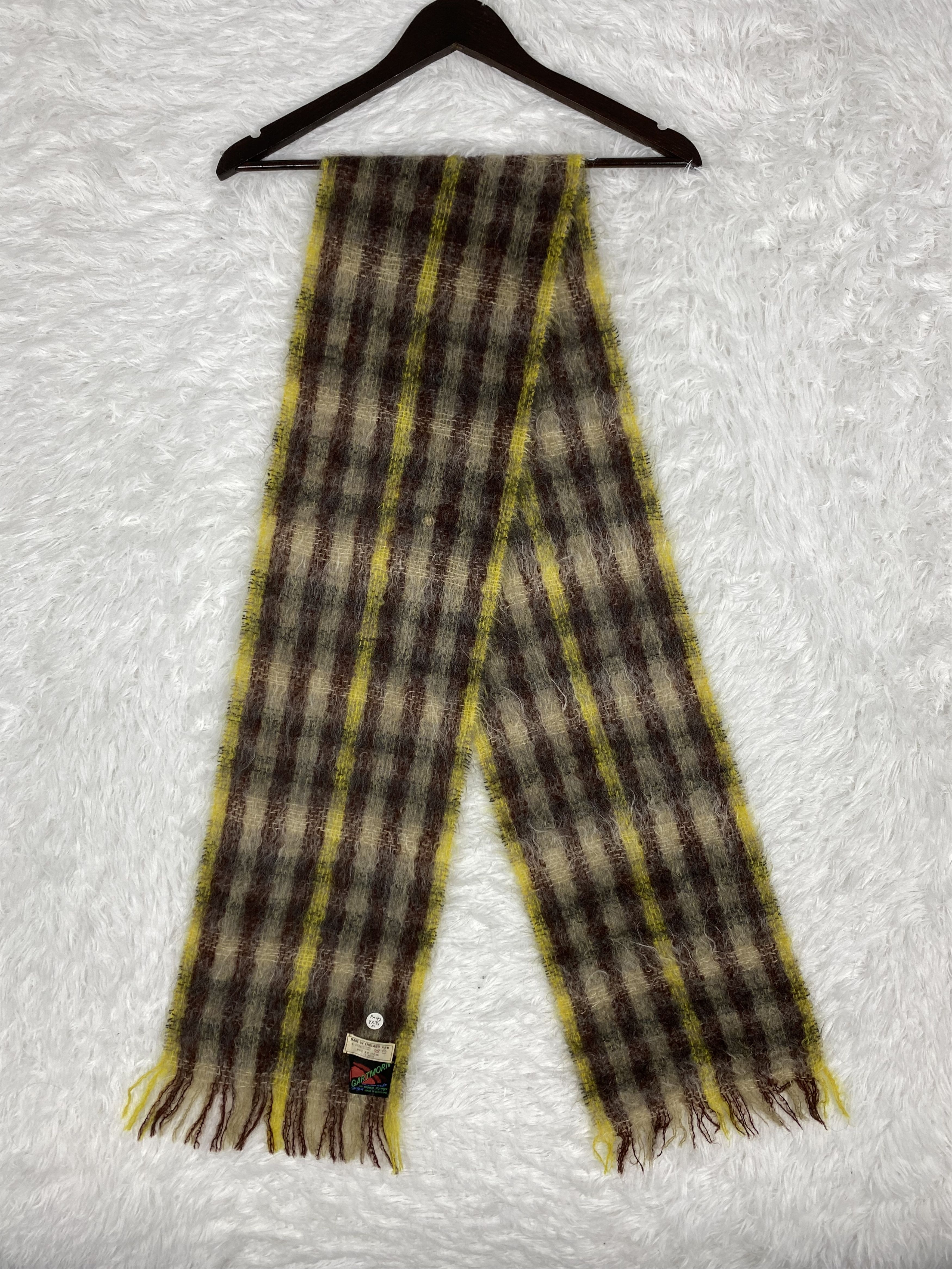 Japanese Brand Vintage Mohair Scarf / Muffler Neckwear PM0142 Size ONE SIZE - 1 Thumbnail