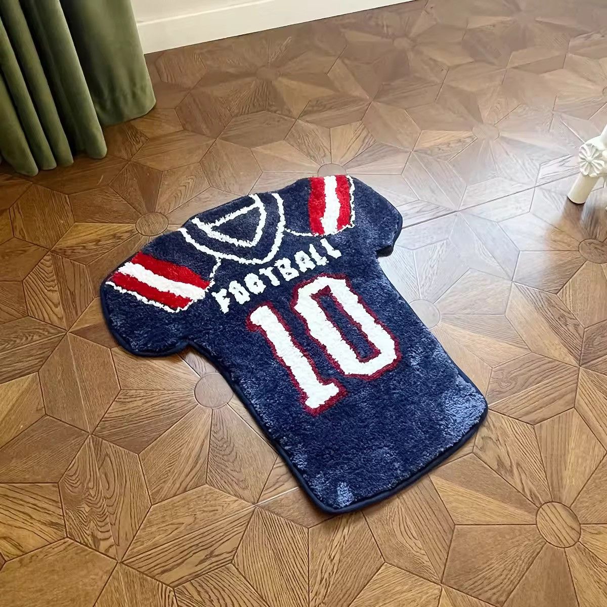 Other Handmade Custom Tufted Fluffy Football Rug Carpet Size ONE SIZE - 5 Thumbnail