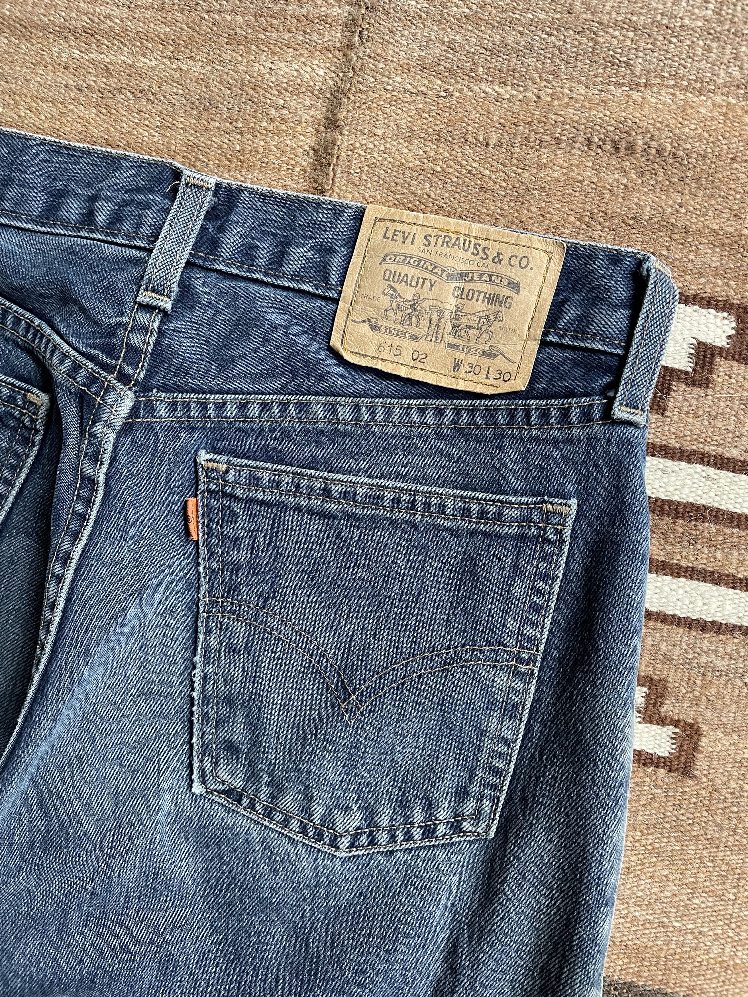 Jean Levis 615 Vintage 90s UK Made Denim Jeans 6861AC Size US 30 / EU 46 - 2 Thumbnail