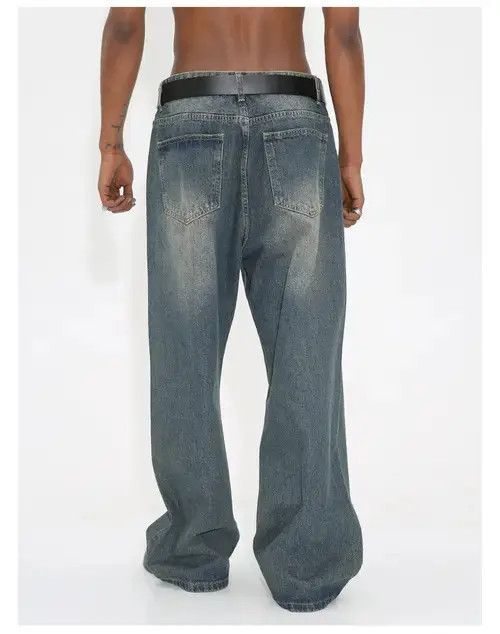 Jean faded washed loose skate baggy jeans Size US 31 - 5 Thumbnail