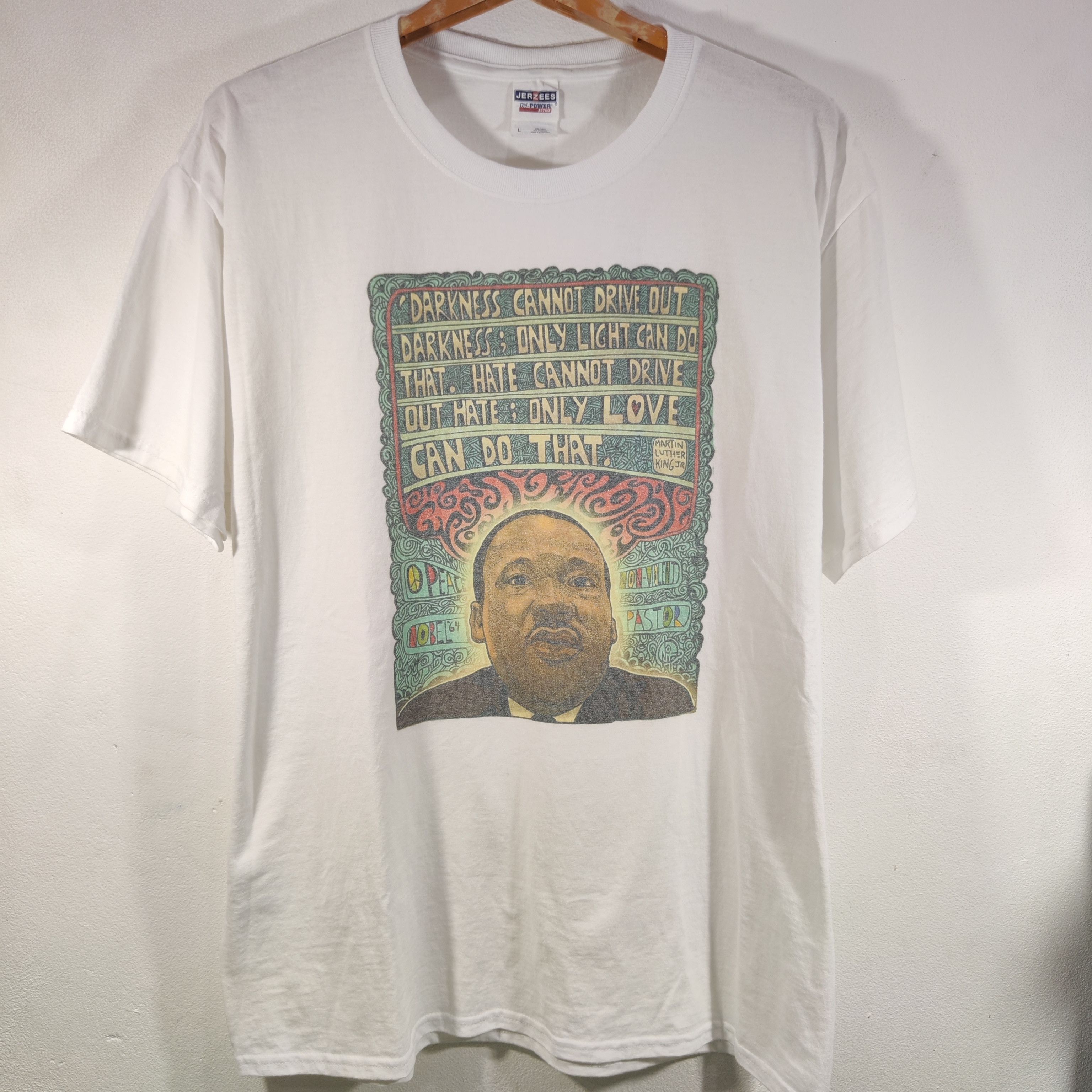 Vintage Vintage t shirt Large Politics Martin Luther King Size US L / EU 52-54 / 3 - 1 Thumbnail