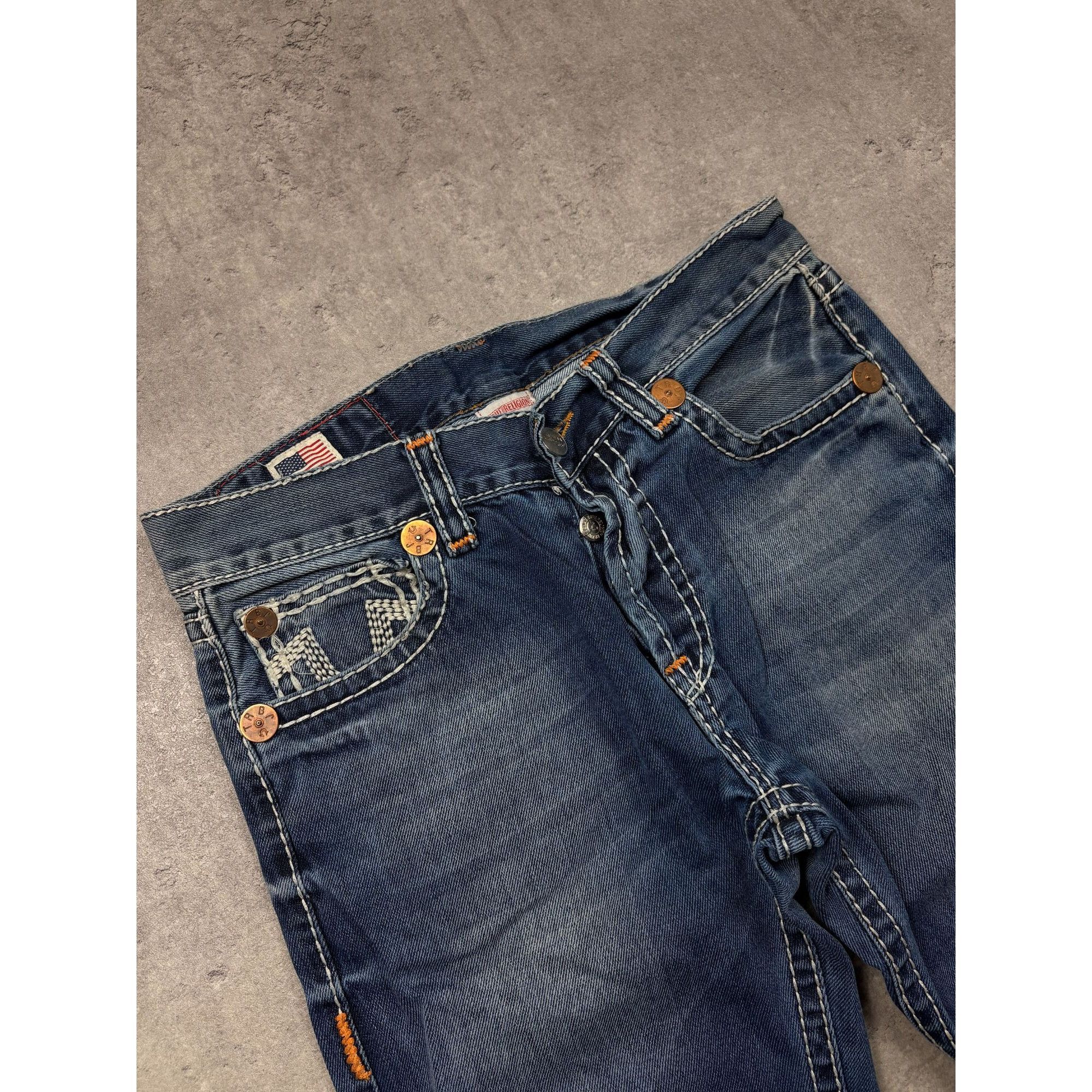 True Religion True Religion Straight Jeans Thick Contrast Stitch Y2K Style Size US 38 / EU 54 - 5 Thumbnail