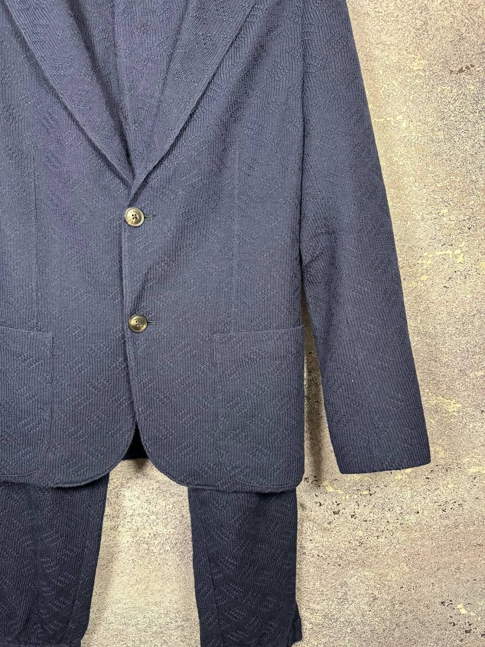 Emporio Armani Emporio Armani Women's Blue Double Knit Lana Wool Suits Size M / US 6-8 / IT 42-44 - 4 Thumbnail