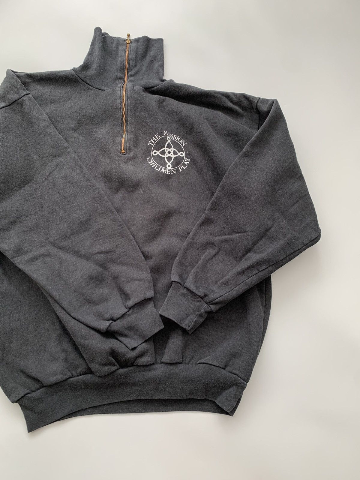 Band Tees Vintage 80s The Mission Child’s Play 1/4 Zip Sweater Y2K Size US L / EU 52-54 / 3 - 7 Thumbnail