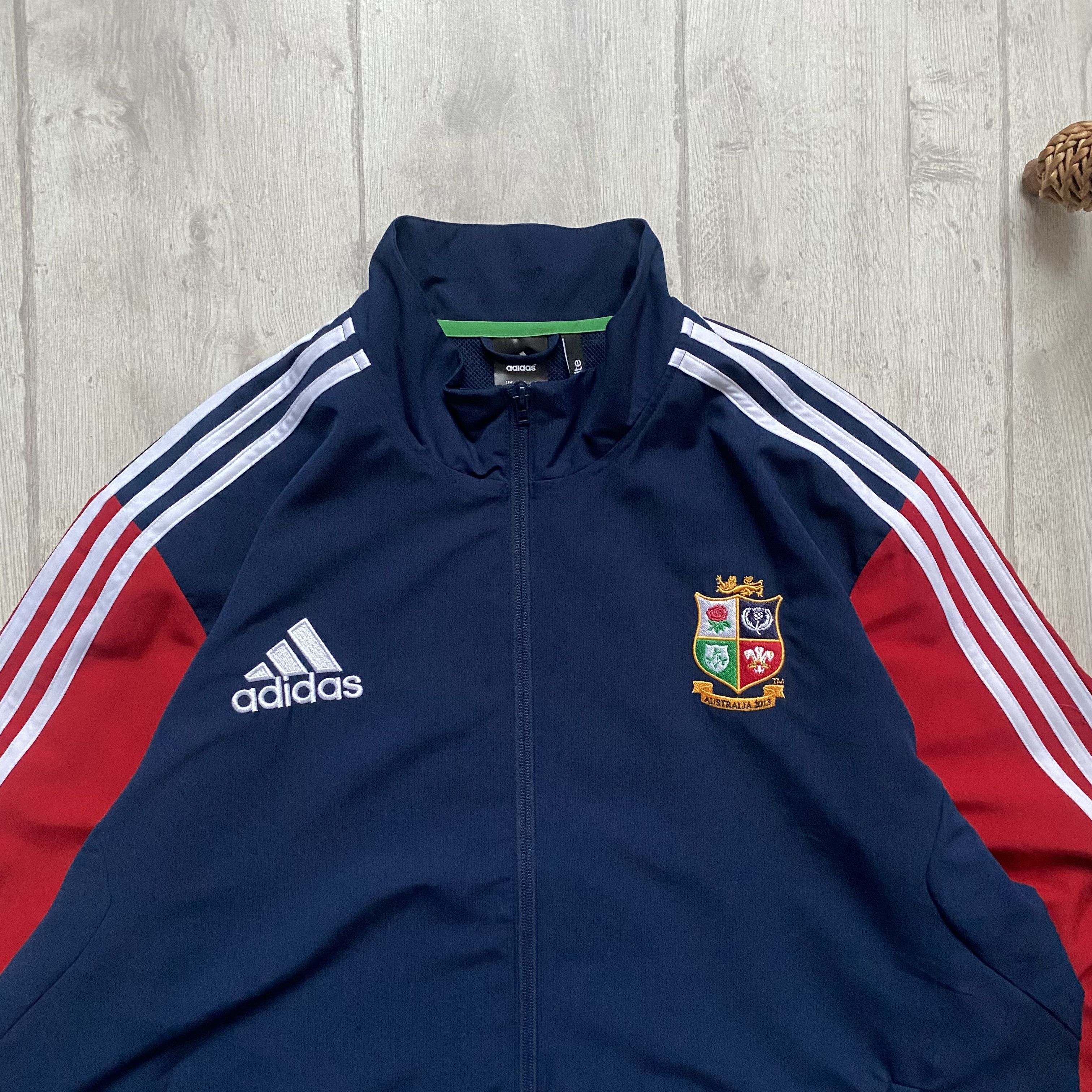 Adidas 🏈 Vintage Adidas Nylon England Rugby jersey Jacket Drill Size US XL / EU 56 / 4 - 2 Thumbnail