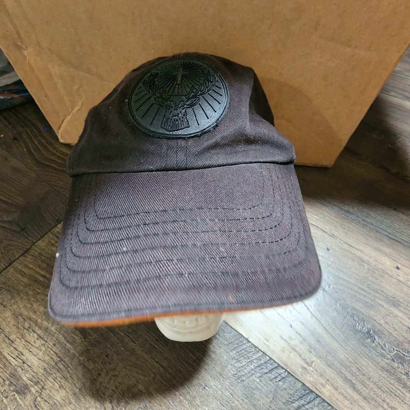 Logo 7 Jägermeister Hat Cap Black Cotton Logo Patch Strapback Adjustable Alcohol Mens Baseball Cap One Size Size ONE SIZE - 2 Thumbnail