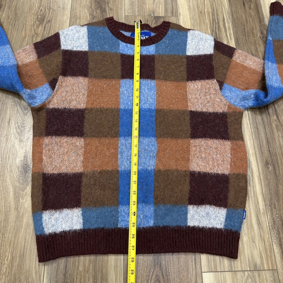 Awake NY Awake New York Mohair Checkered Square Sweater, Large Size US L / EU 52-54 / 3 - 8 Thumbnail