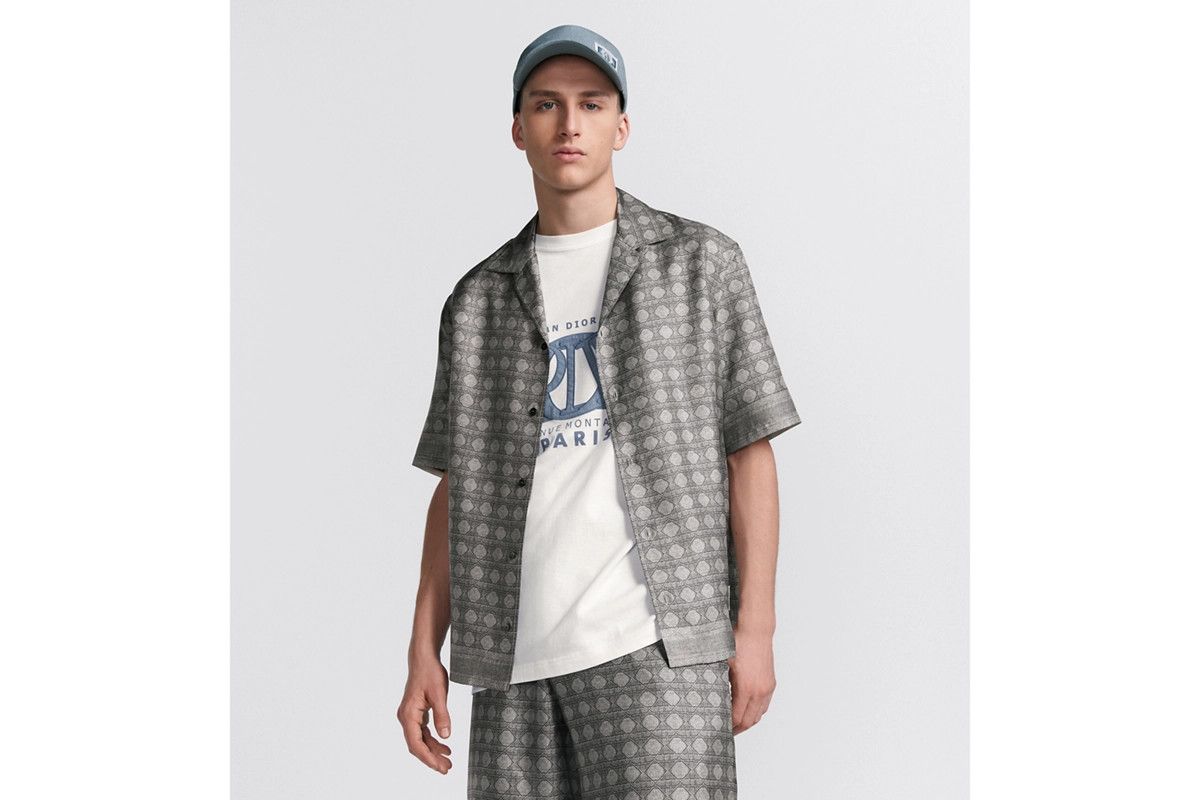 Dior o1bcso1str0226 Short-Sleeved Shirt in Grey Size US S / EU 44-46 / 1 - 4 Thumbnail