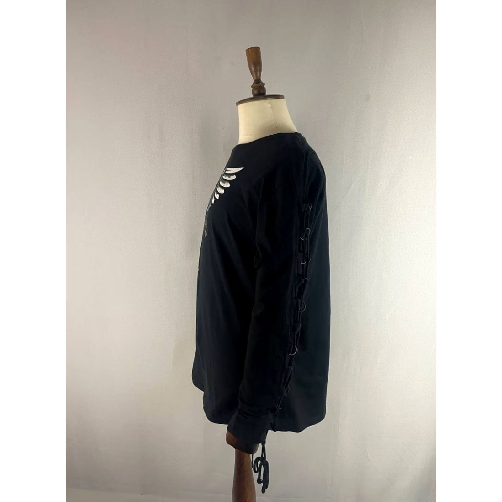 Vintage Gothicana By EMP Mens Shirt Size XL Black Steampunk Print Cotton Long Sleeve Size US XL / EU 56 / 4 - 7 Thumbnail