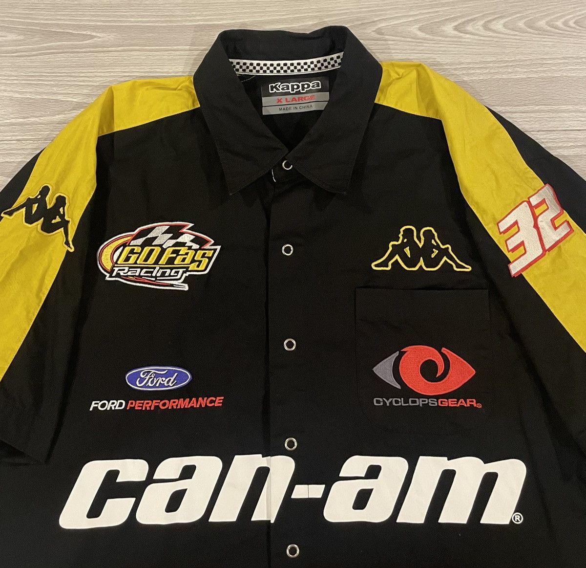 Kappa Kappa Technical Pit Collar Shirt Racing Can-Am Men’s Size XL Size US XL / EU 56 / 4 - 2 Thumbnail