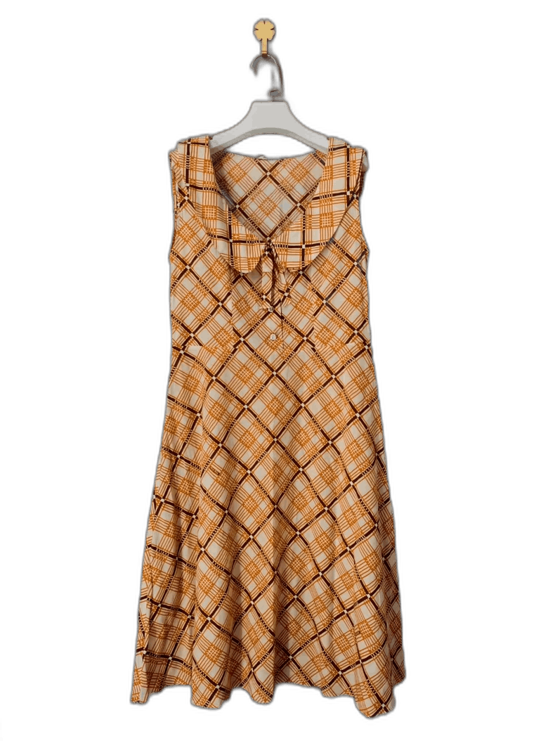 Miu Miu MiuMiu Yellow Plaid Dress Size 36-yf Size S / US 4 / IT 40 - 1 Thumbnail
