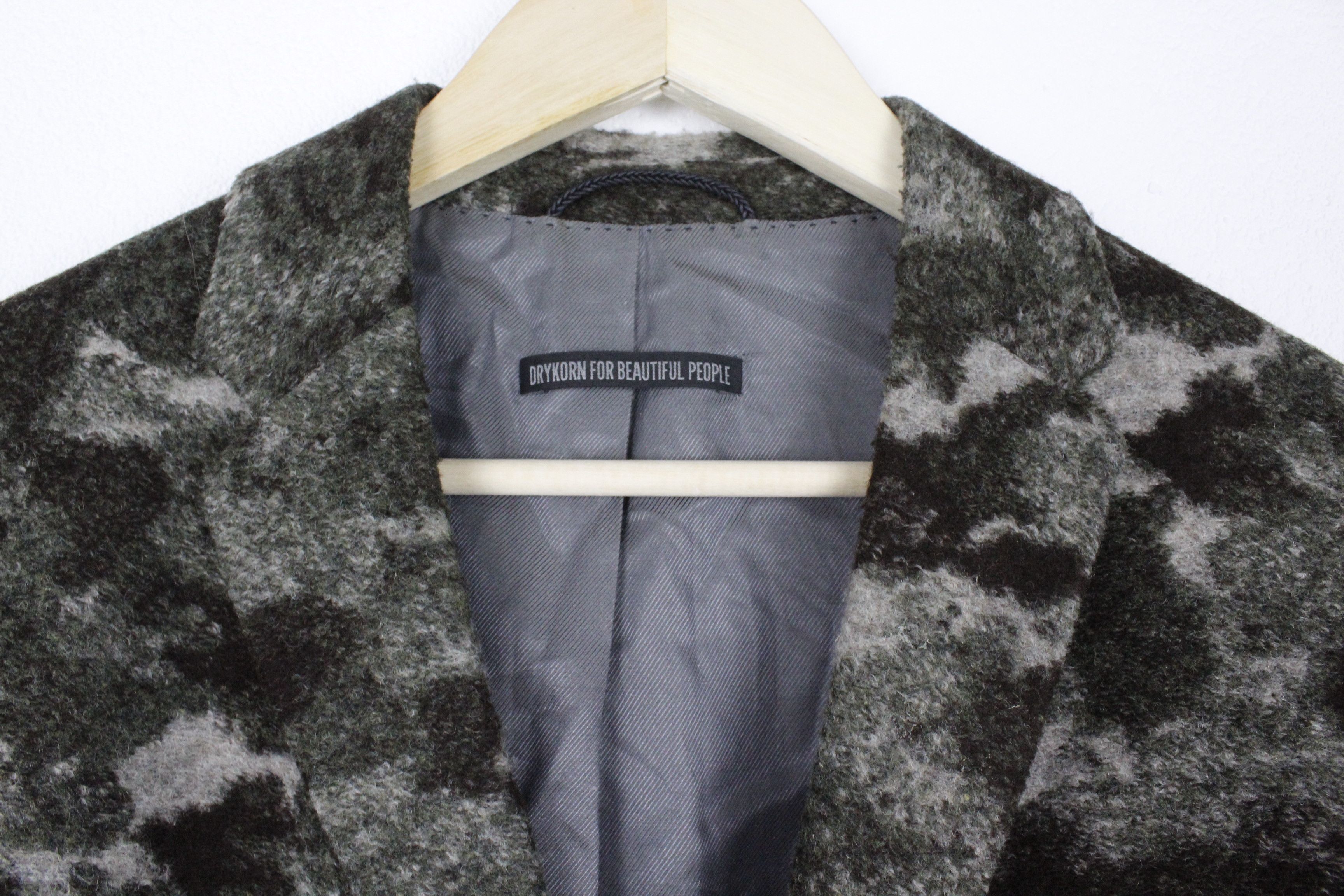 DRYKORN Drykorn Jacquard Camo Burley Blazer Jacket Size US M / EU 48-50 / 2 - 3 Thumbnail