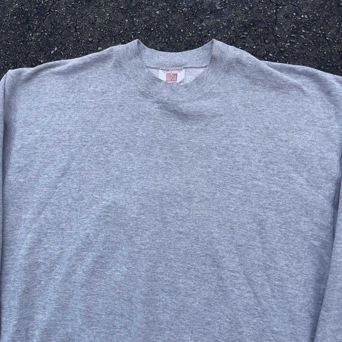 Russell Athletic × Vintage Vintage 90s MEMBERS MARK Grey Blank Crewneck Sweatshirt Size US L / EU 52-54 / 3 - 2 Thumbnail