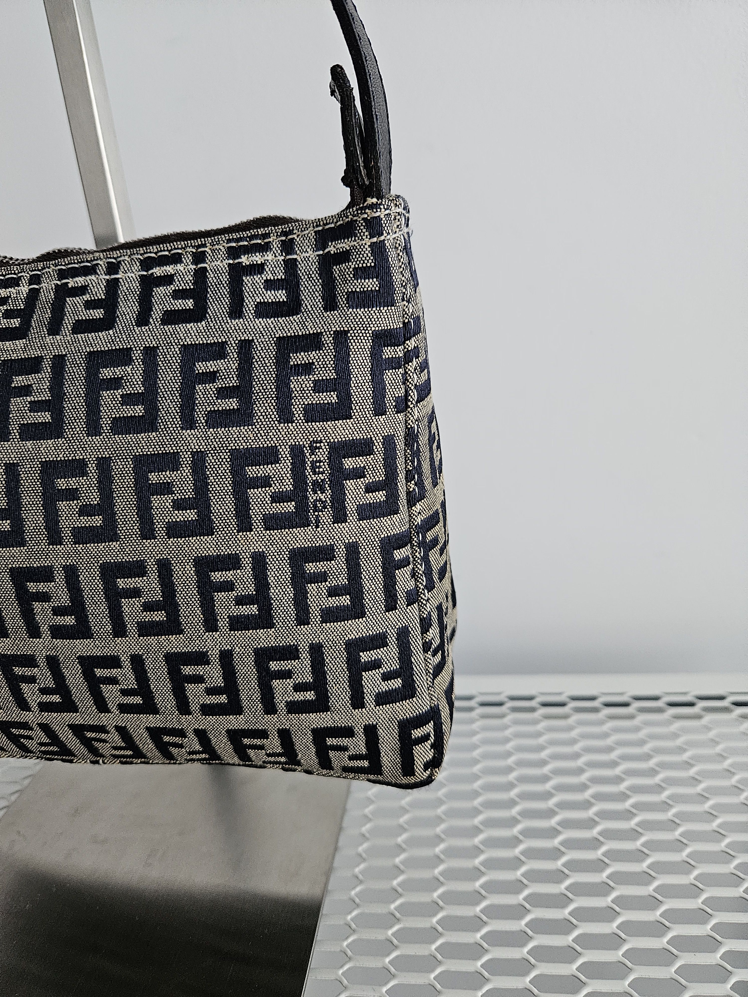 Fendi Fendi zucchino ff monogram canvas mini bag pochette Size ONE SIZE - 14 Thumbnail