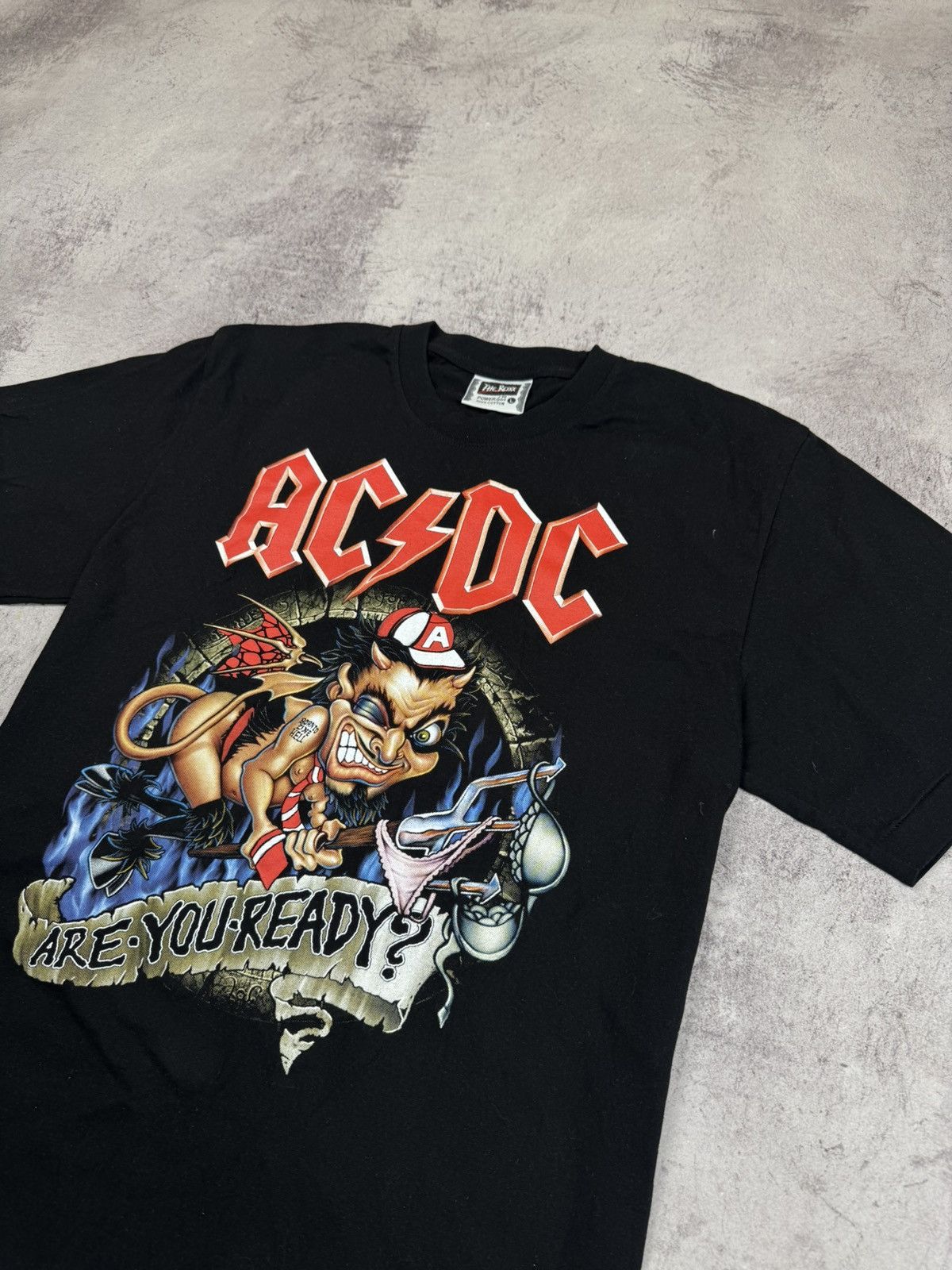 AC/DC 🎸Vintage 00s T-Shiry AC/DC Are You Raady? Rock Band VTG Tee🎸 Size US L / EU 52-54 / 3 - 2 Thumbnail