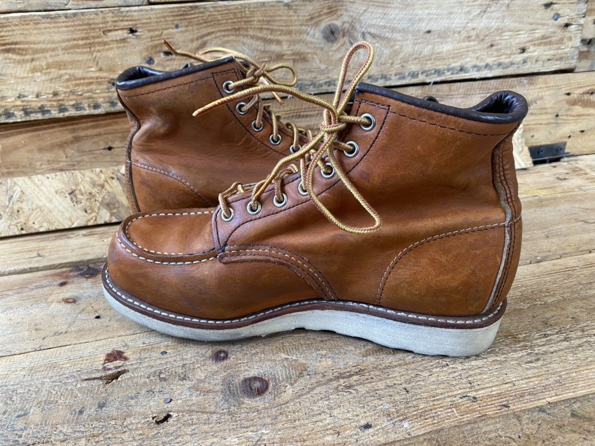 Red Wing Redwing moc-toe brown leather boots uk 6.5 Size US 7.5 / EU 40-41 - 9 Thumbnail