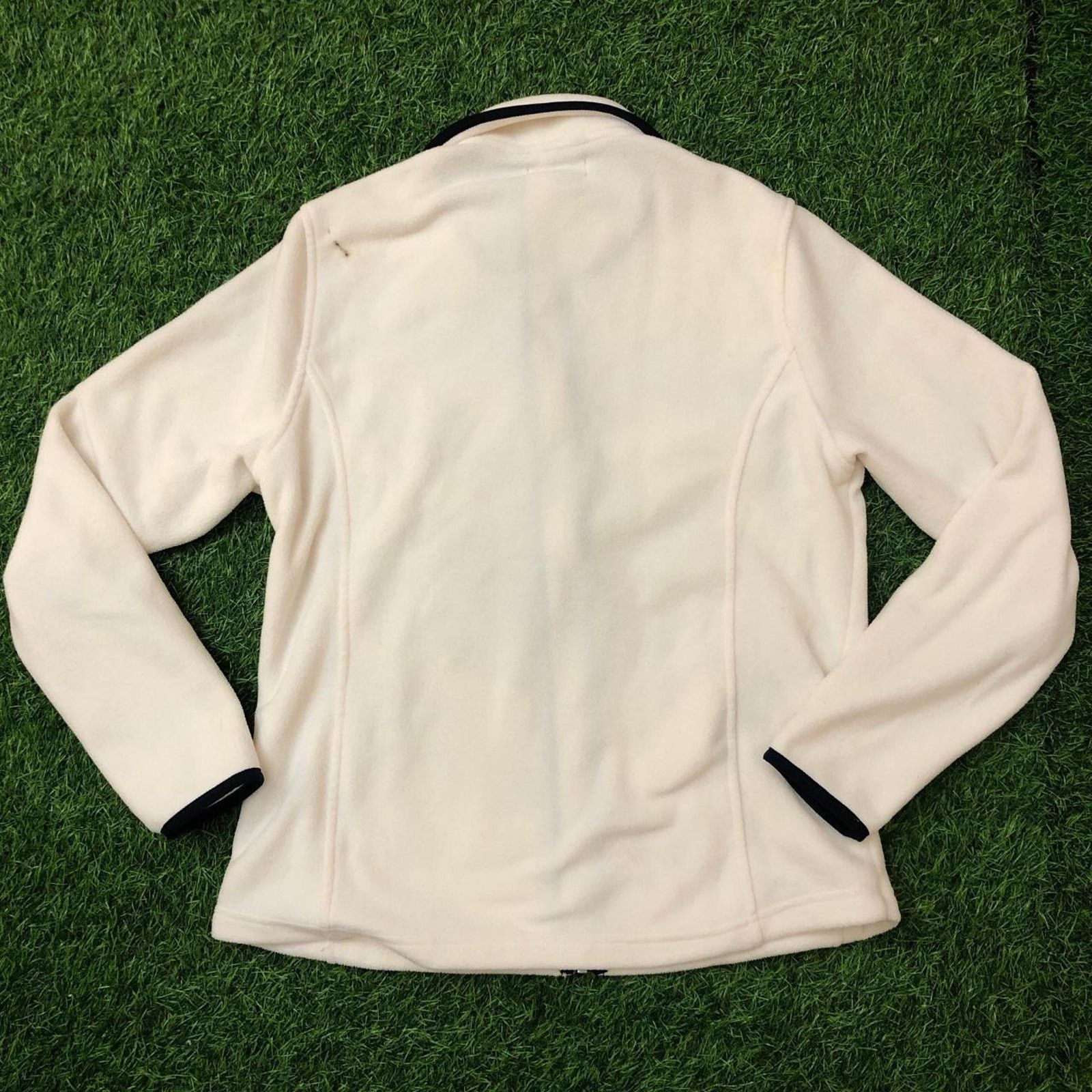 Nautica Women’s Cream Nautica Zip Up Fleece Jacket Size L / US 10 / IT 46 - 2 Thumbnail