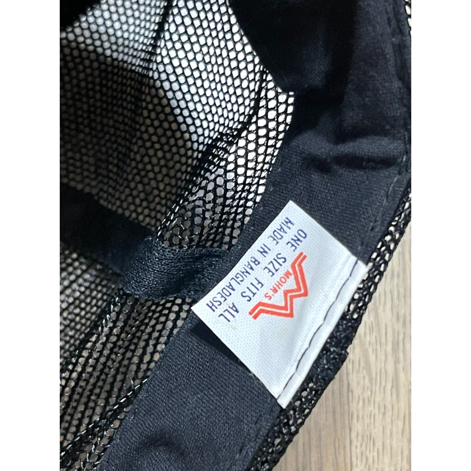 Vintage VINTAGE Flat Bill Trucker Hat Black Orange "Bet Mines Longer Than Yours" One Size Hat Size ONE SIZE - 6 Thumbnail