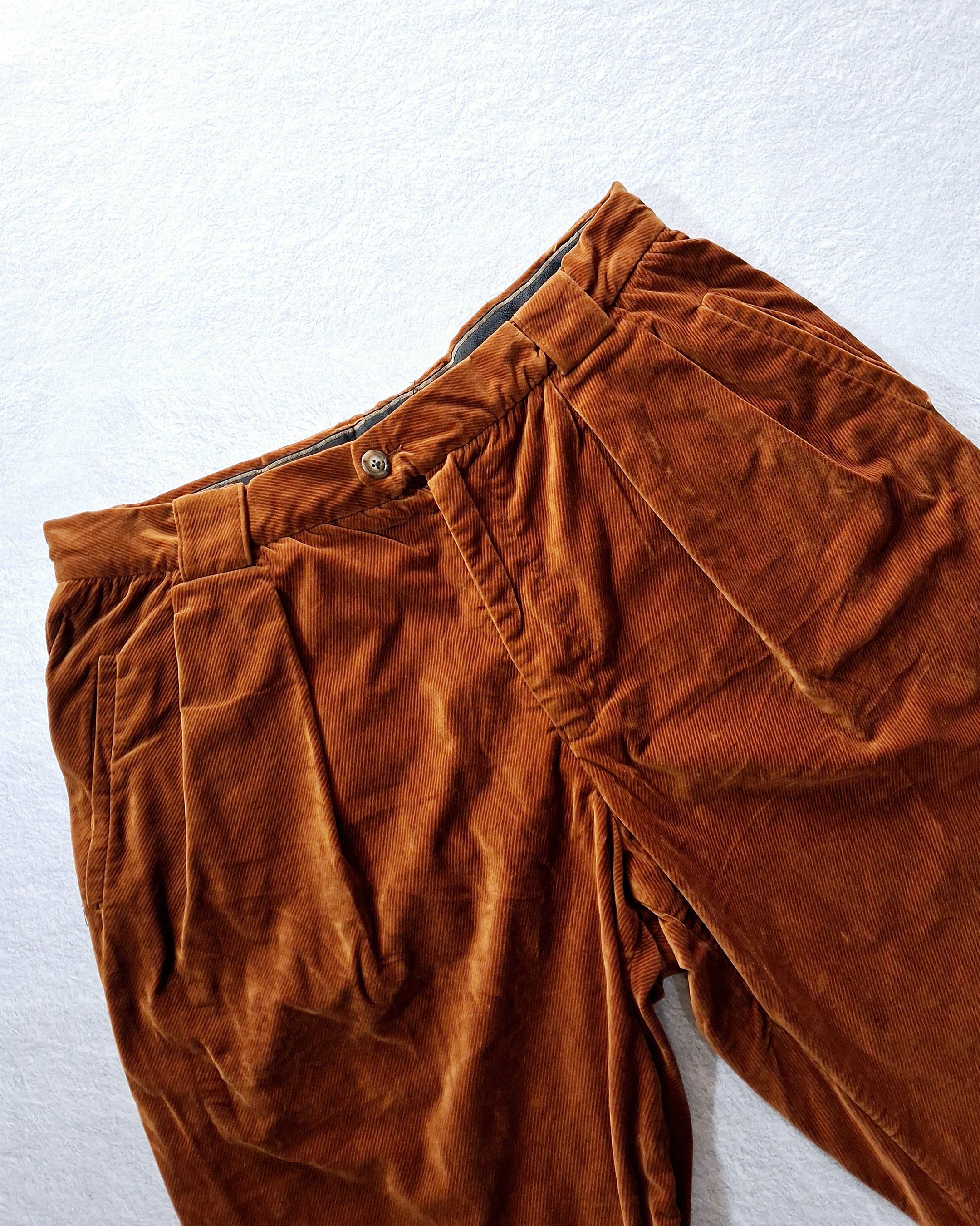 Ermenegildo Zegna ERMENEGILDO ZEGNA GOLDEN BROWN CORDUROY PANTS MADE IN ITALY Size US 37 - 5 Thumbnail