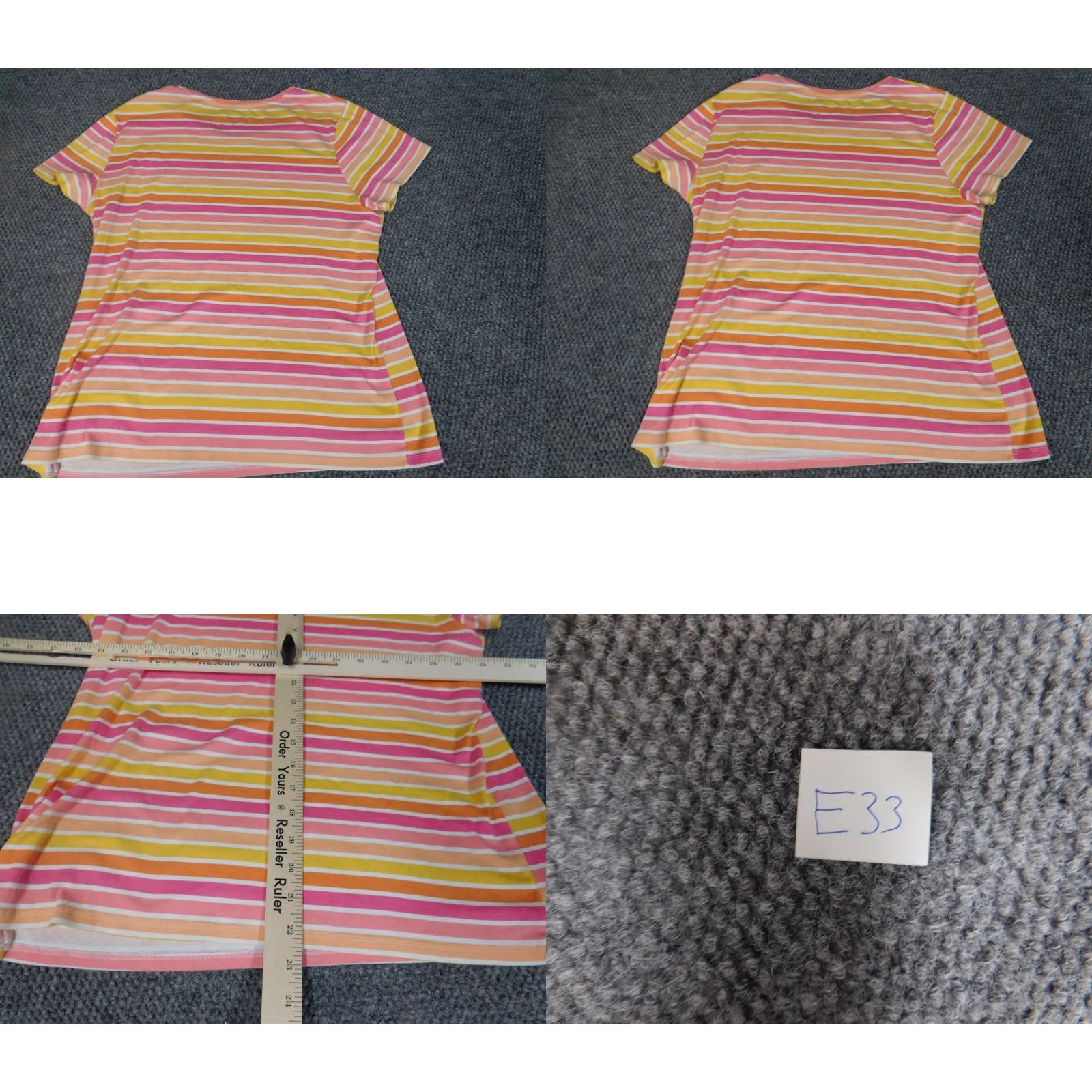 Croft & Barrow Croft & Barrow Womens Shirt Medium Pink Striped Crewneck Blouse Short Sleeve Casual breathable Classic Mens? Womens Size M / US 6-8 / IT 42-44 - 8 Thumbnail