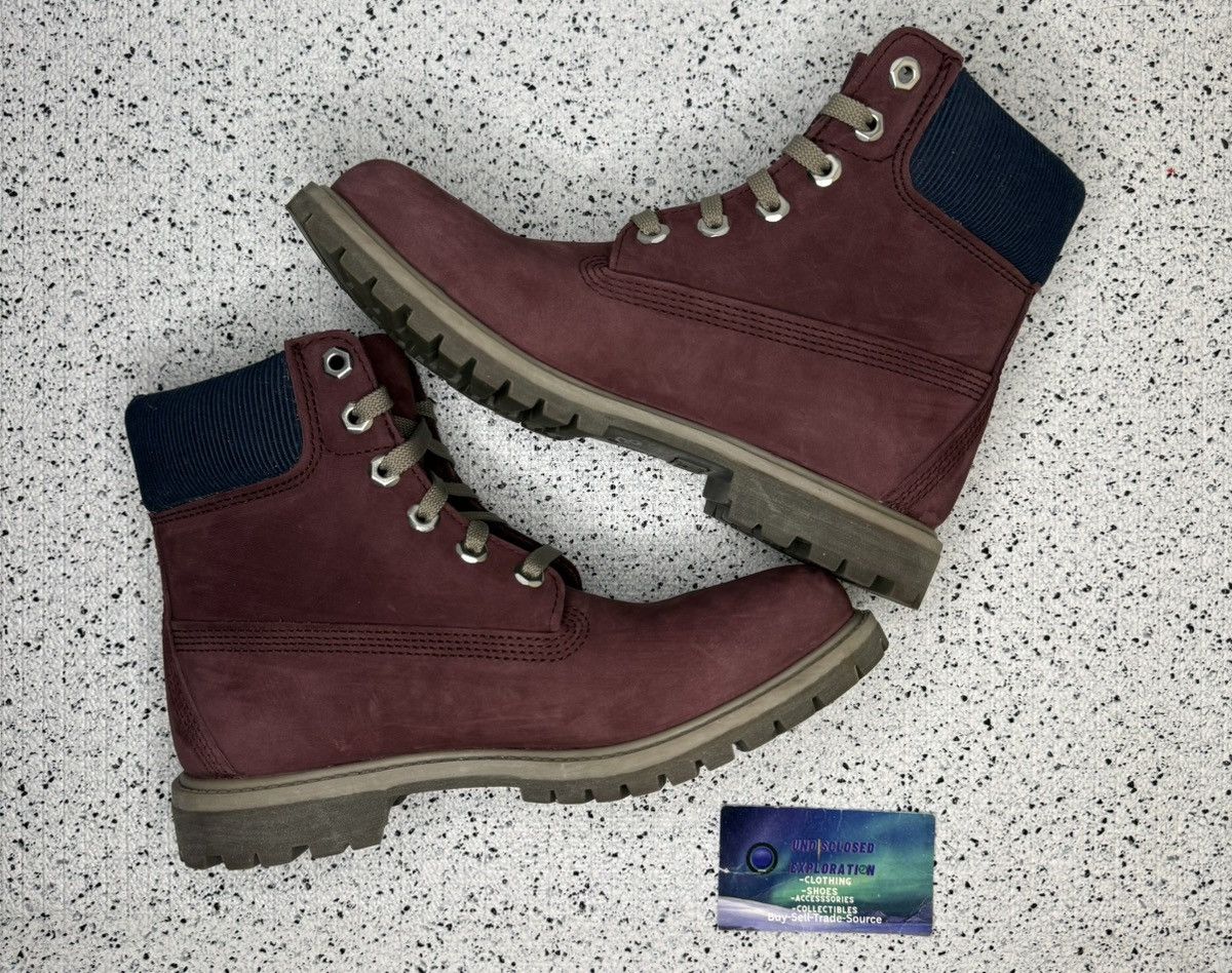 Timberland Timberland Burgundy 6 Inch Boot 6.5 Youth Size US 6.5 / EU 39-40 - 3 Thumbnail
