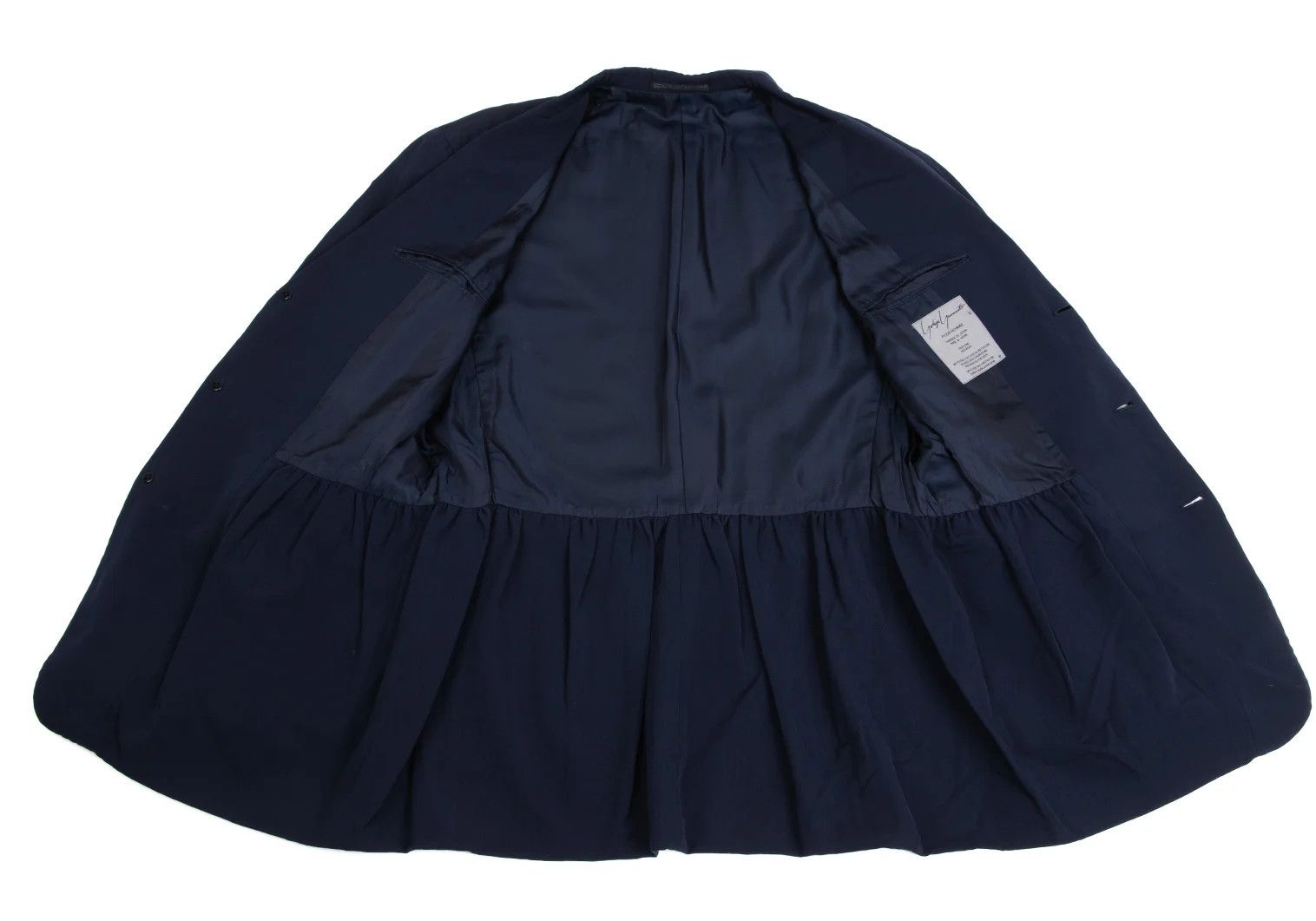 Yohji Yamamoto Yohji Yamamoto Wool Gabardine Jacket Navy M Size US M / EU 48-50 / 2 - 14 Thumbnail