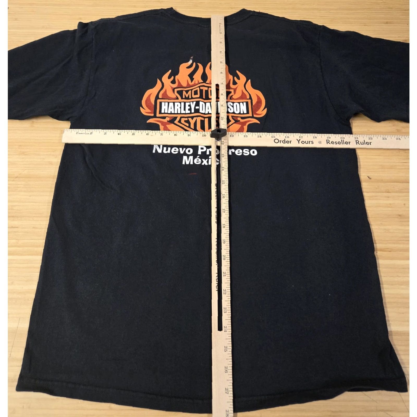 Harley Davidson Harley Davidson Shirt Mens Large Nuevo Progreso Mexico Flame Biker Tee Size US L / EU 52-54 / 3 - 7 Thumbnail