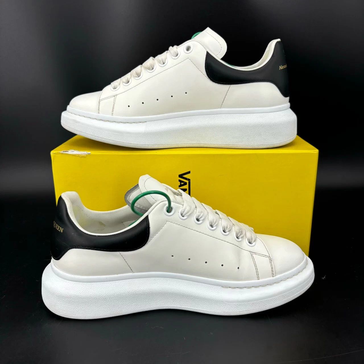 Alexander McQueen McQ Black Tail Smooth Calf Leather Shoes 40.5 Size US 7.5 / EU 40-41 - 2 Thumbnail