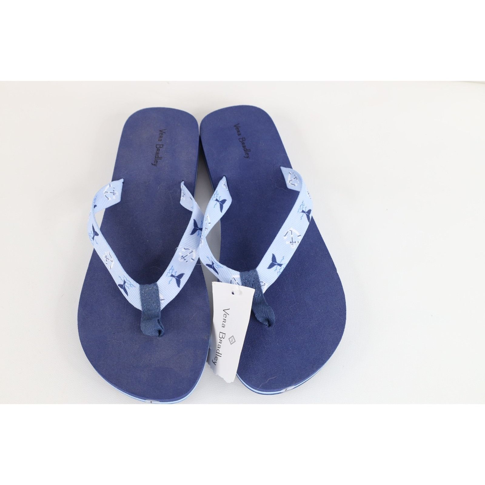 Vera Bradley Deadstock Vintage Y2K Vera Bradley Whale Flip Flops Sandals Size US 9 / IT 39 - 1 Thumbnail