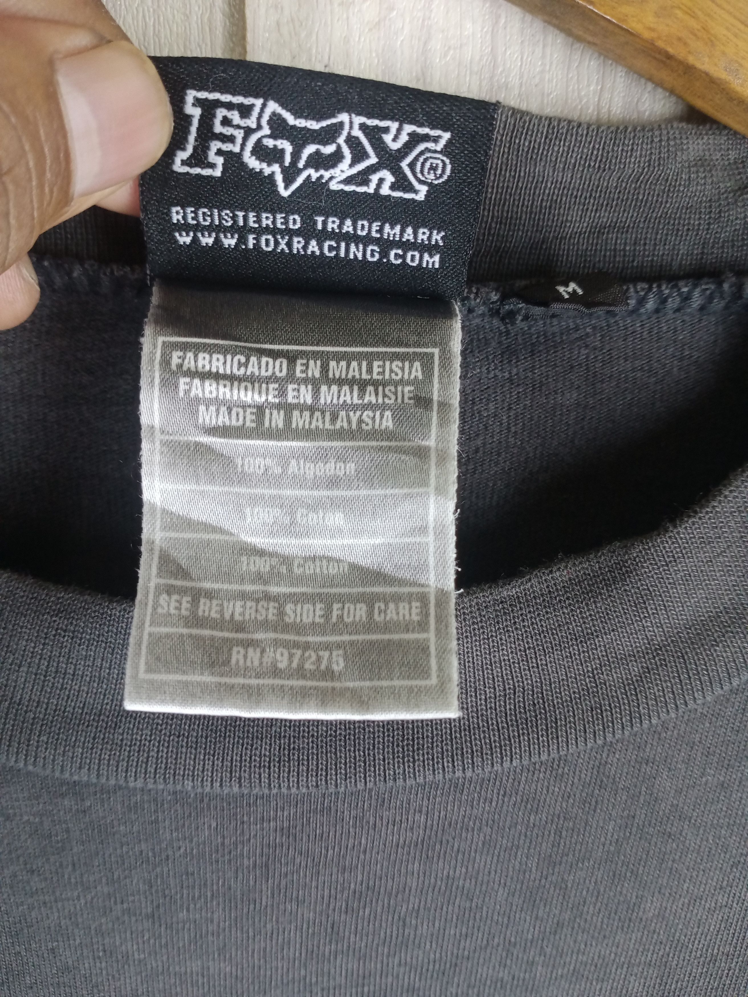 Fox Racing Rare Vintage 90s Fox Racing Big Logo Long Sleeve Tshirt Size US L / EU 52-54 / 3 - 8 Thumbnail