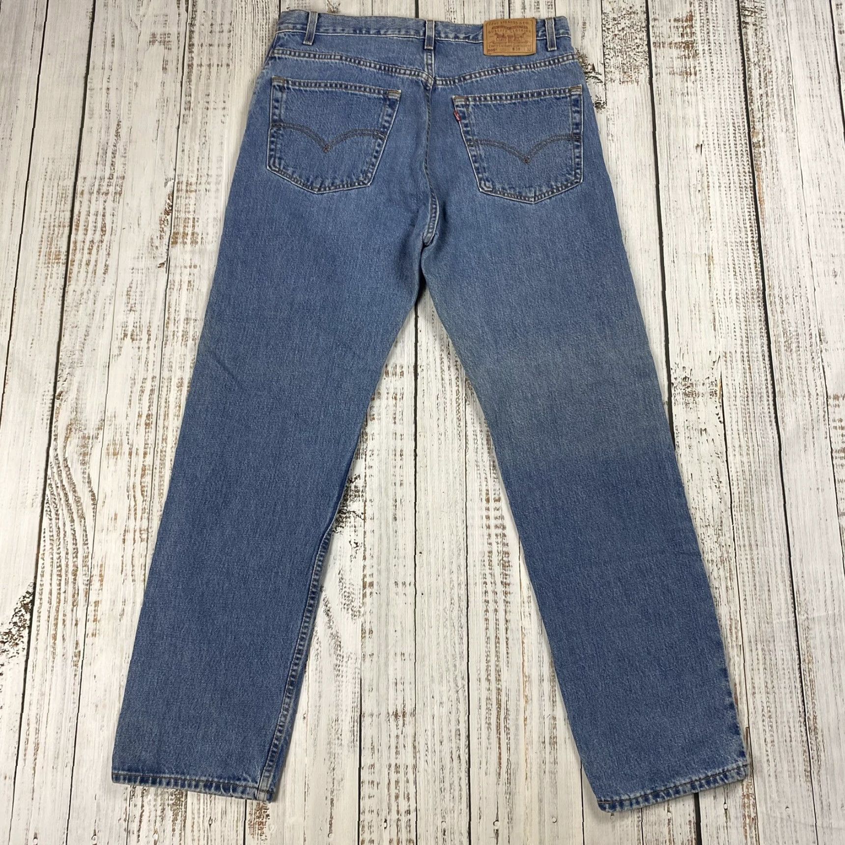Levi's VINTAGE LEVI'S 505 BLUE JEANS REGULAR FIT STRAIGHT LEG SIZE 38x32 USA 90s Mens Size US 38 / EU 54 - 6 Thumbnail