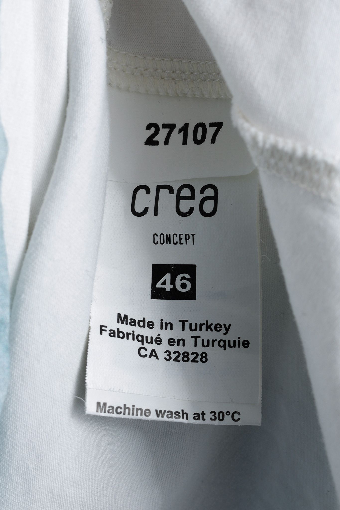Designer Crea Concept SS/18 Watercolour Ramie Dress with Jersey Slip Size XL / US 12-14 / IT 48-50 - 8 Thumbnail