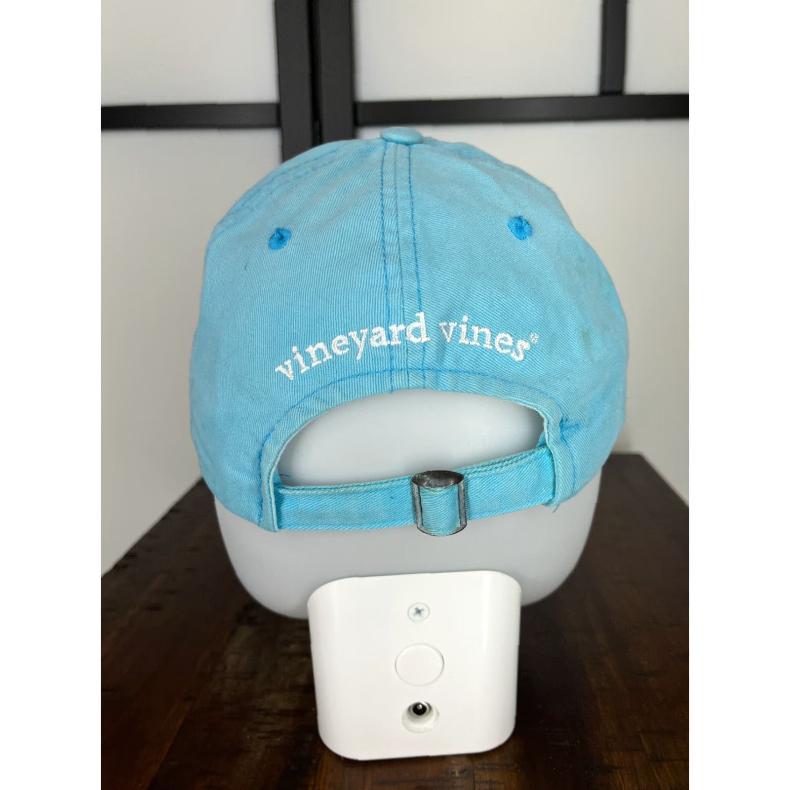 Vineyard Vines Vineyard Vines Hat Cap Strap Back Adult One Size Blue Embroidered Whale Cotton Baseball Cap Mens Size ONE SIZE - 6 Thumbnail