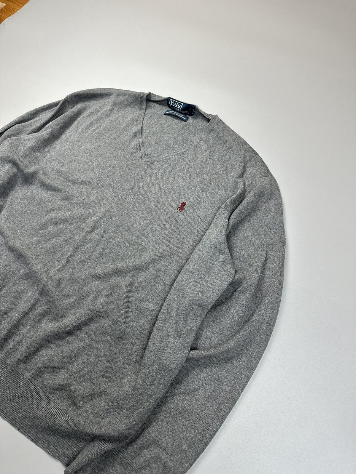 Polo Ralph Lauren × Vintage Polo Ralph Lauren Vintage v neck knitwear Size US XL / EU 56 / 4 - 2 Thumbnail