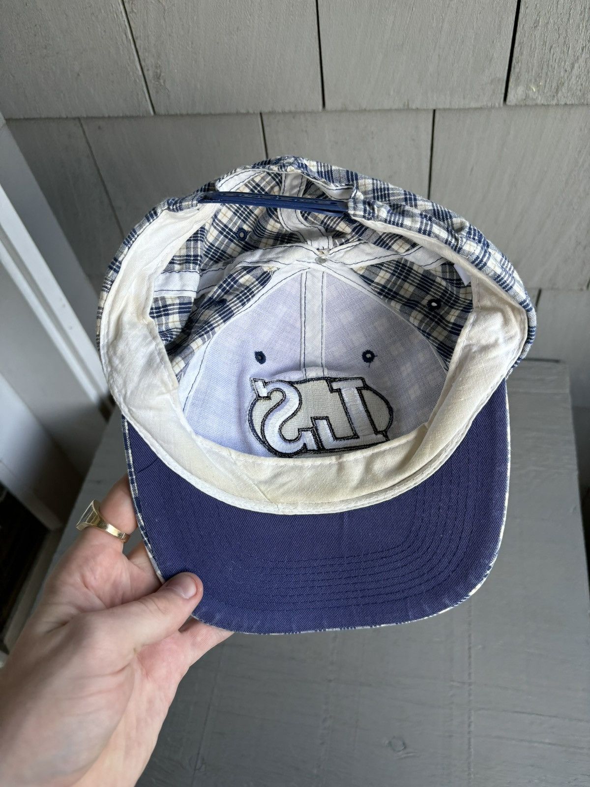 Levi's 1990s Levi's Cap 90s Vintage Plaid Baseball Hat Snapback Size ONE SIZE - 8 Thumbnail