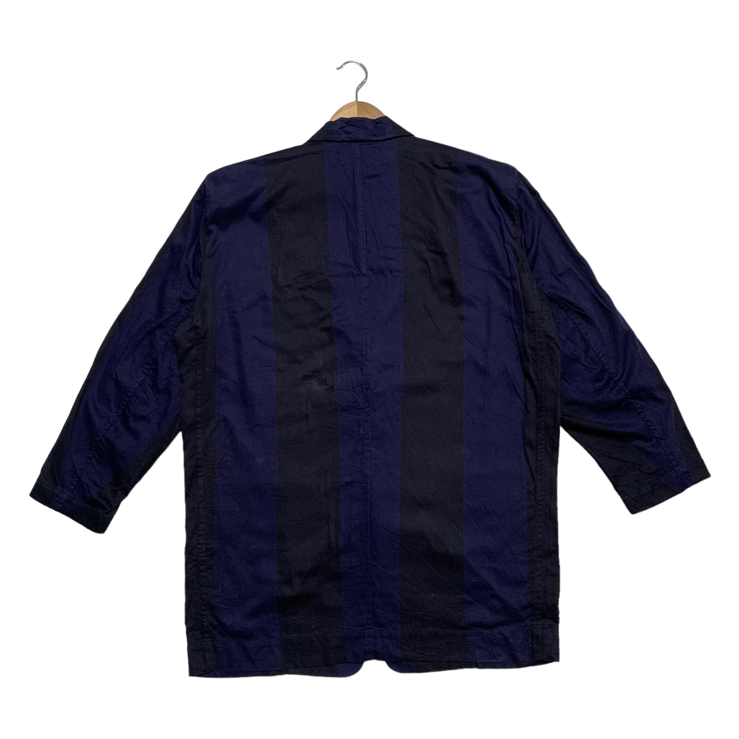 Issey Miyake Plantation Stripe Blazer Jacket Size US M / EU 48-50 / 2 - 2 Thumbnail