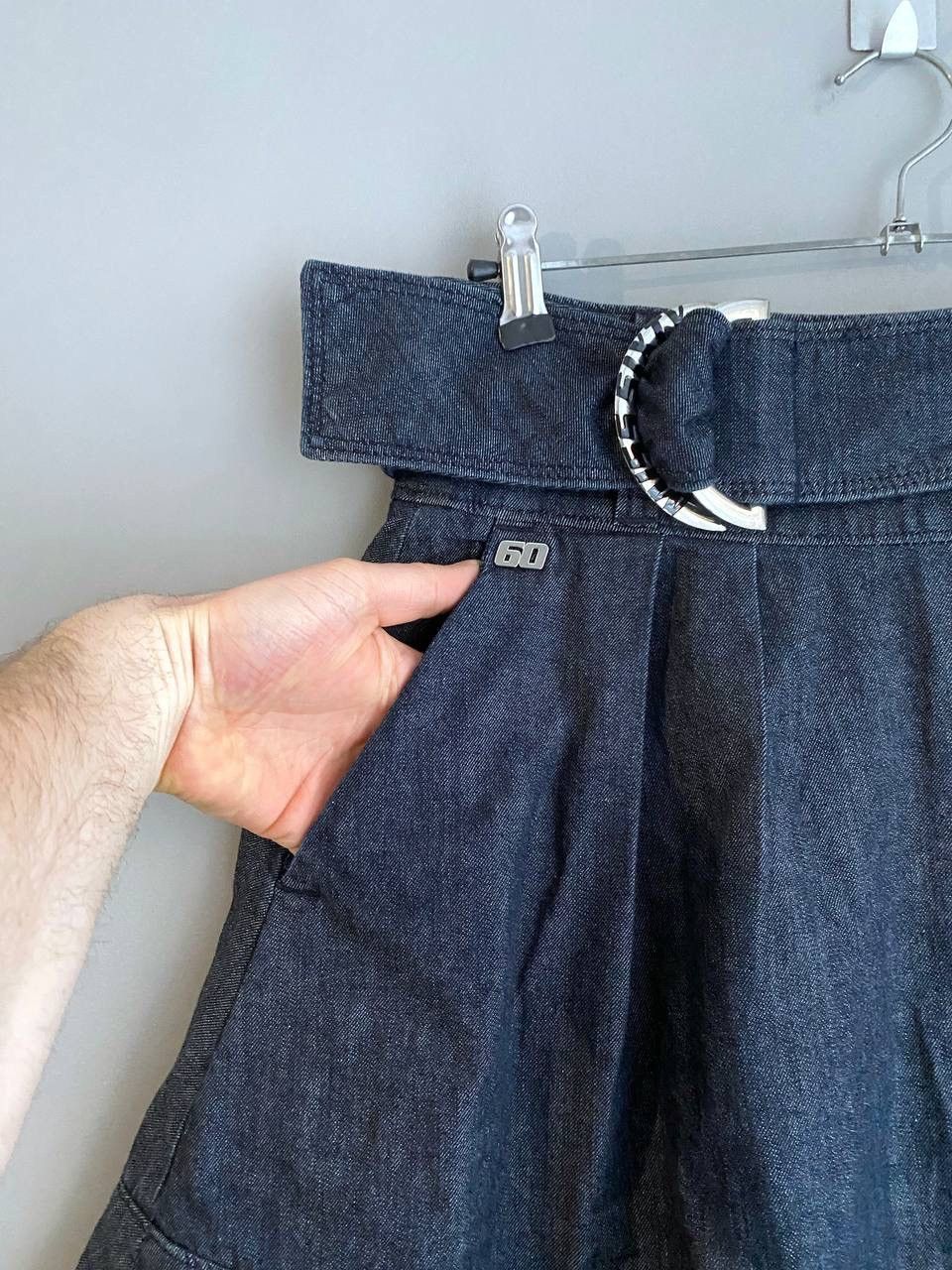 Miss Sixty Miss Sixty 00s Vintage Y2K Denim Mini Skirt, Size L Size 32" / US 10 / IT 46 - 4 Thumbnail
