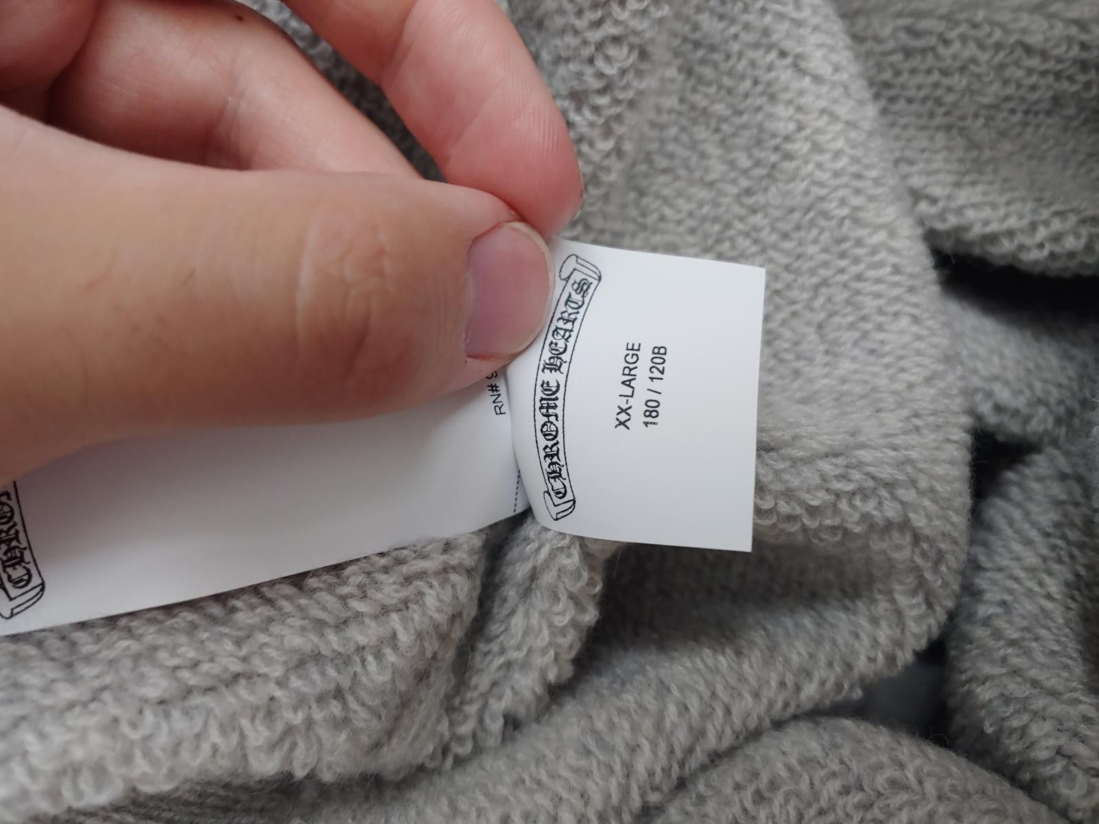 Chrome Hearts Chrome Hearts Life Sentence Cashmere Zip Up in Grey Size ONE SIZE - 7 Thumbnail