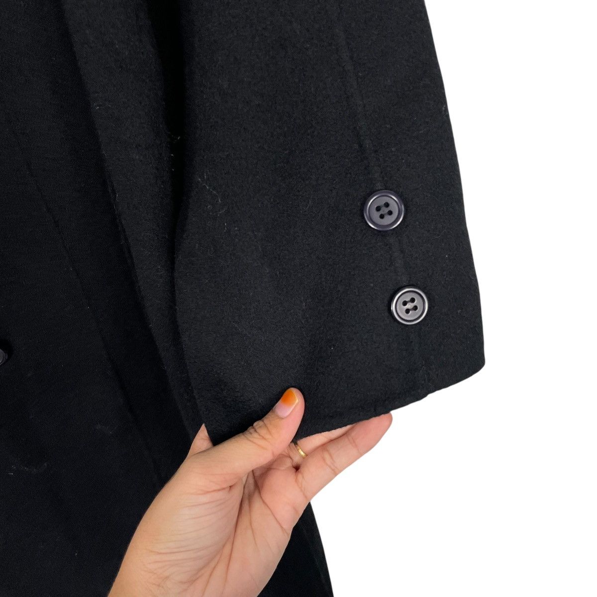 Other Reggio E. Ferrario Double Breasted Wool Coat Size L / US 10 / IT 46 - 13 Thumbnail