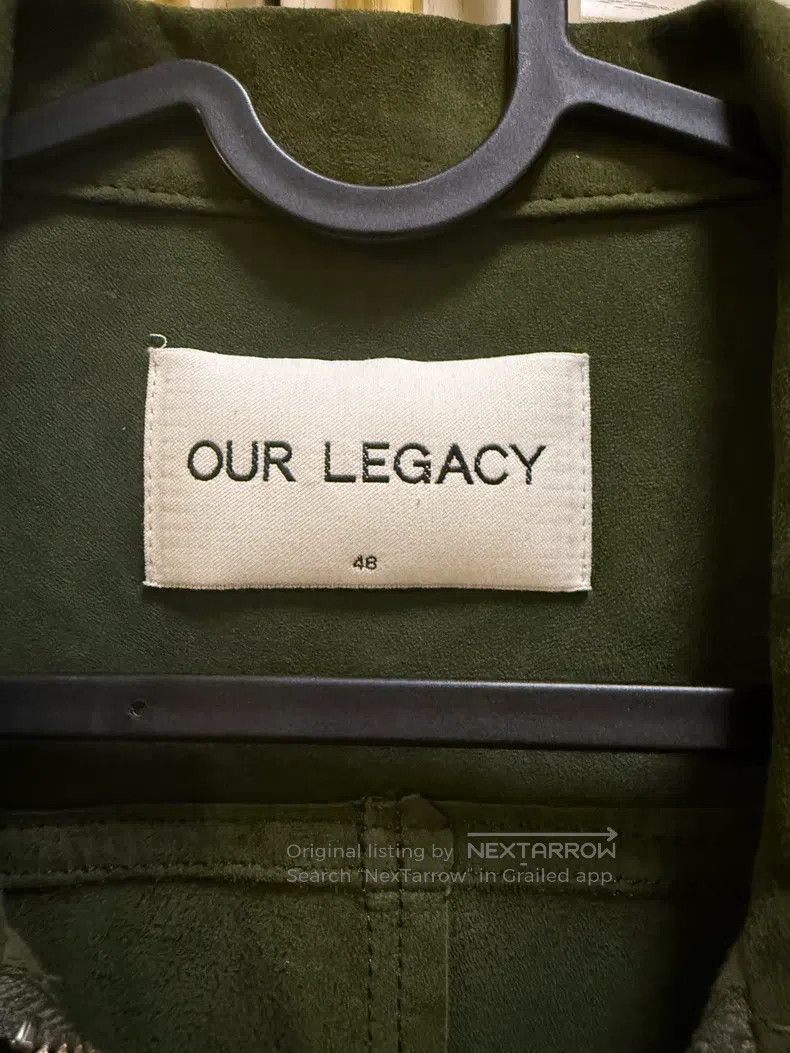 Our Legacy Our Legacy Military green suede jacket Size US M / EU 48-50 / 2 - 4 Thumbnail