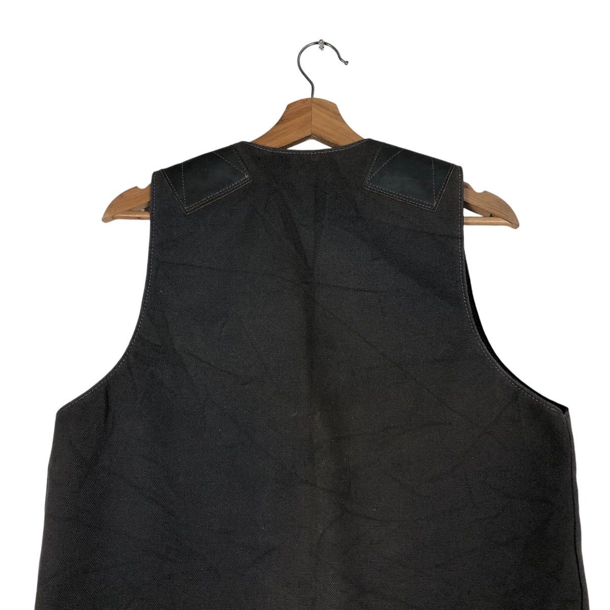 Japanese Brand × Vintage 📌Vintage Waist Coats Vest Duck Canvas Blanket Tartan Size US M / EU 48-50 / 2 - 10 Thumbnail