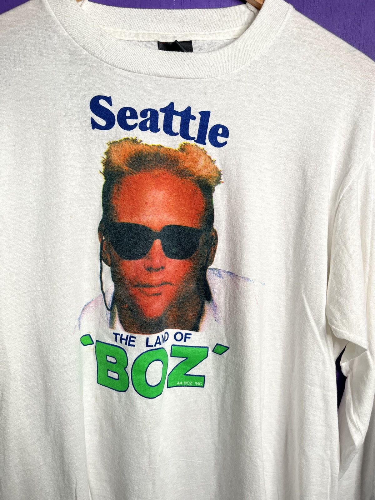 NFL × Vintage Vintage 90s Brian Bosworth Seattle land of BOZ long-sleeve Size US L / EU 52-54 / 3 - 3 Thumbnail