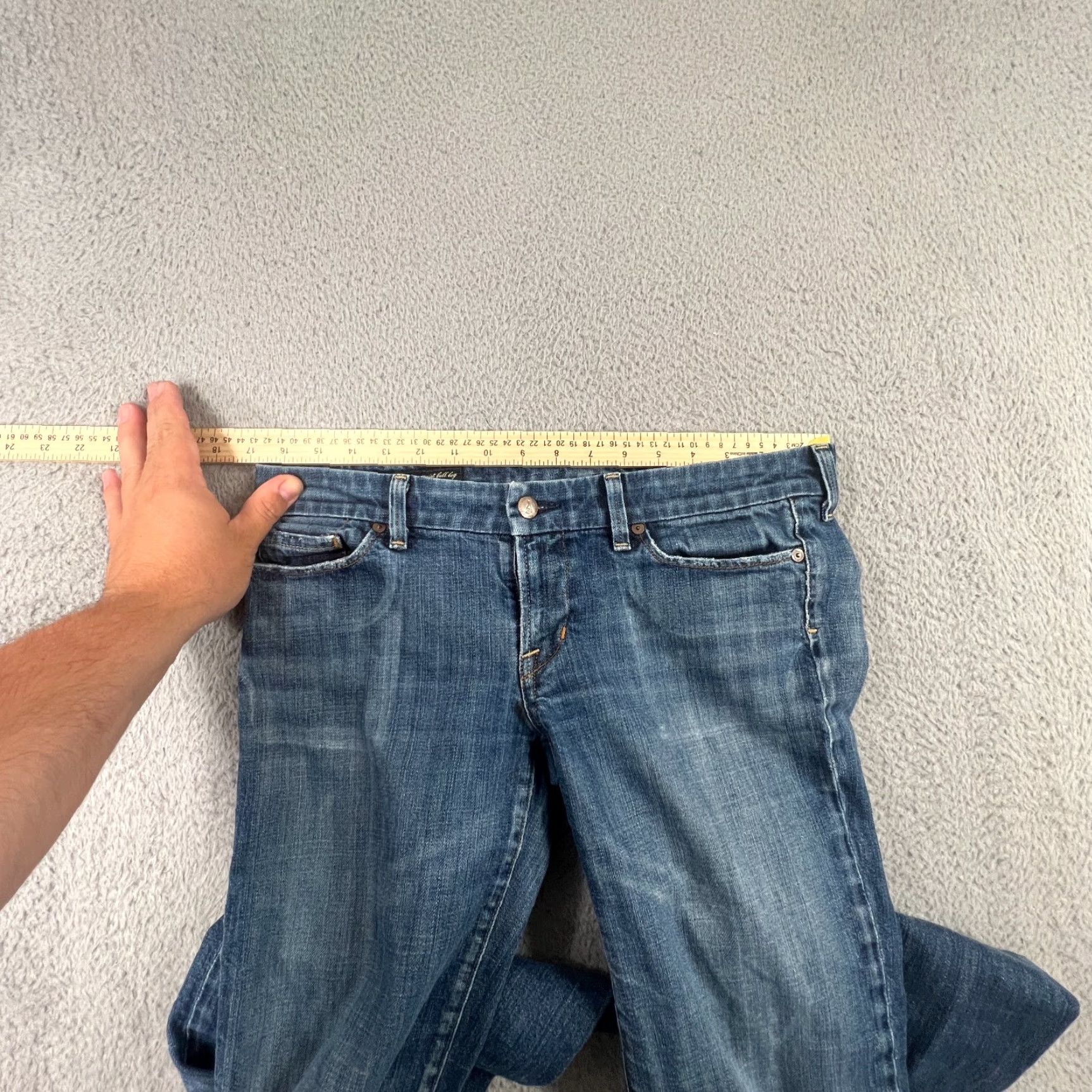 Citizens Of Humanity Citizens of Humanity Jeans Women 31 Faye Low Rise Flare Stretch Denim Blue 34" Waist Regular Inseam 28" Size 24" / US 00 / IT 34 - 5 Thumbnail