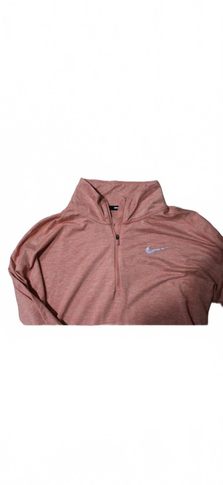 Nike Nike Women's Long Sleeve Quarter Zip Pullover S Pink Heather Size S / US 4 / IT 40 - 2 Thumbnail