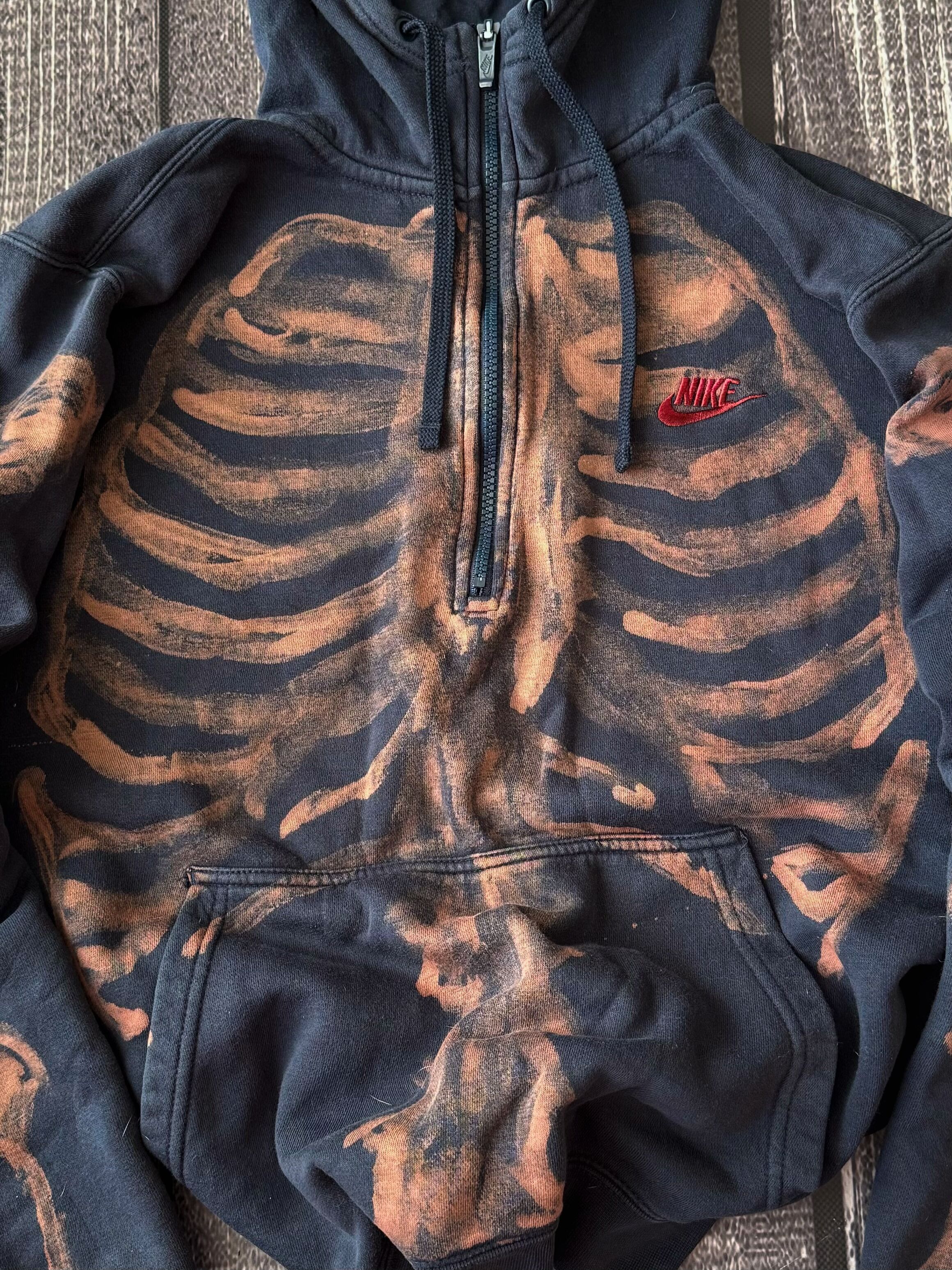 Designer Vintage Streetwear Kapital Style Nike Skeleton Hoodie 90s Size US M / EU 48-50 / 2 - 3 Thumbnail