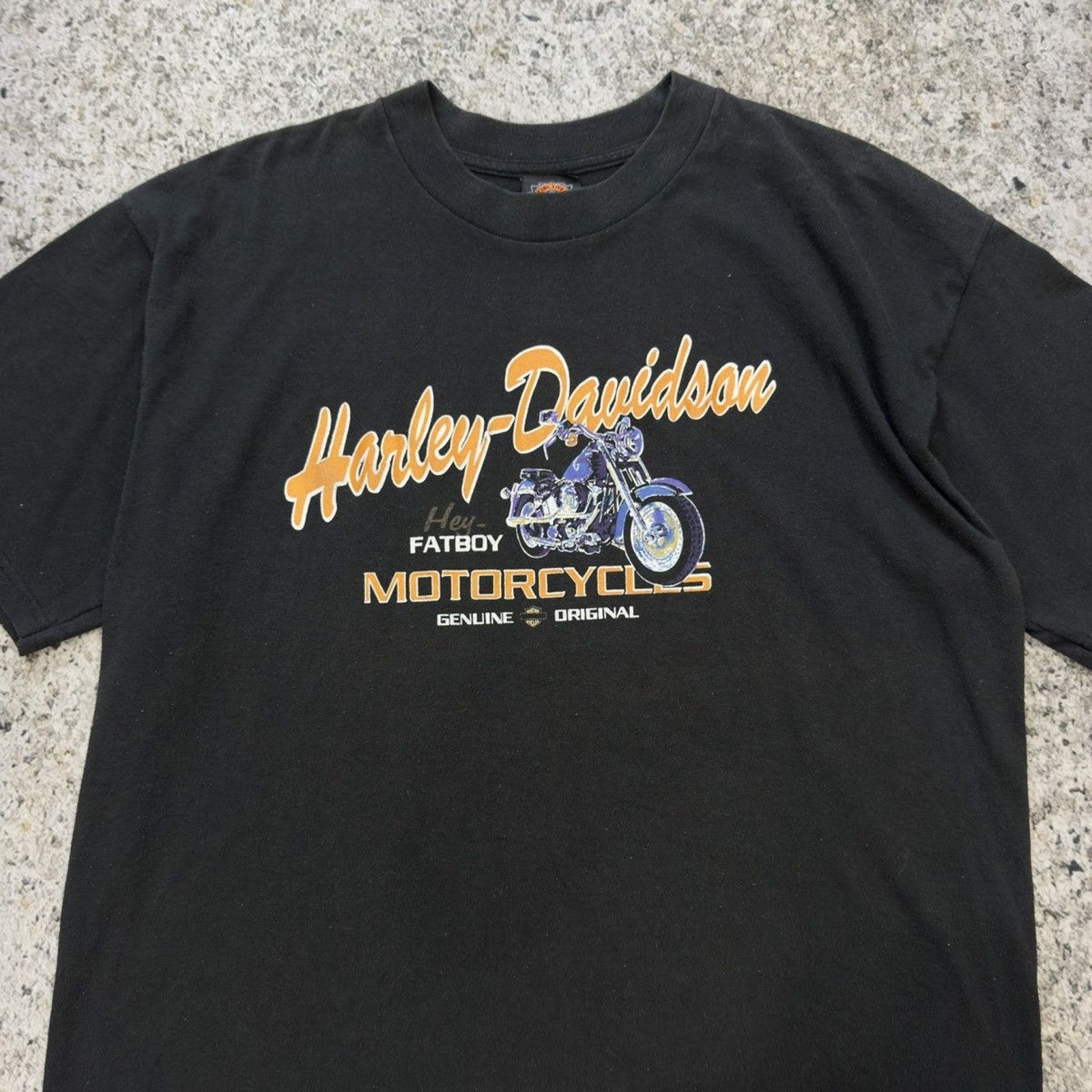 Harley Davidson 90s Harley Davidson Faded Motorcycles Tee ERD Grunge Biker Size US XL / EU 56 / 4 - 4 Thumbnail
