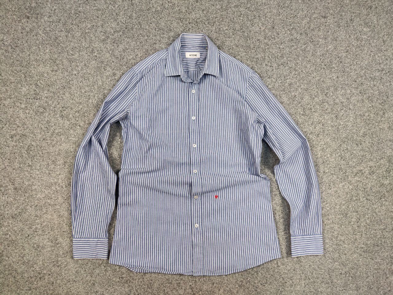 Moschino Moschino Design Casual Striped Minimalist Logo Button Shirt Size US M / EU 48-50 / 2 - 14 Thumbnail