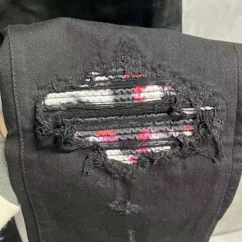 Amiri Amiri Black oil painting patch jeans 2501-Nextarrow Size US 33 - 2 Thumbnail